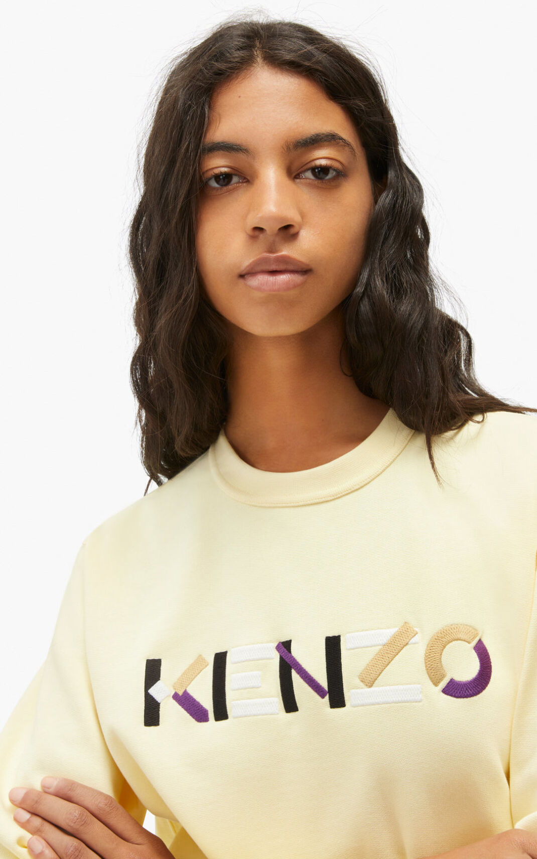 Kenzo Logo Sweatshirt Dam | 80423-INXZ